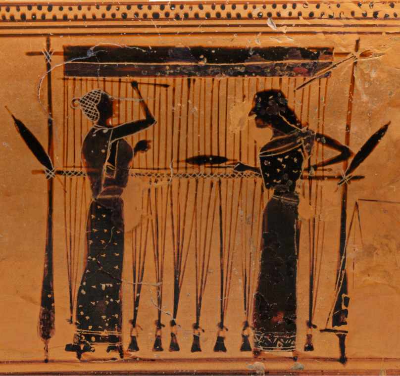Weaving in Ancient Greece.